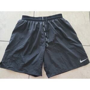 Nike Running Shorts Mens Sz S Black Dri-Fit Lined Shorts